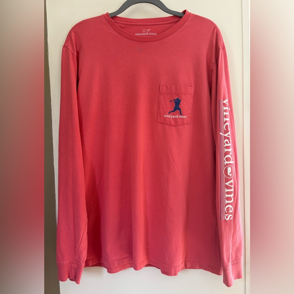 Men’s Vineyard Vines LAX Long Sleeve Pocket Tee sz Large